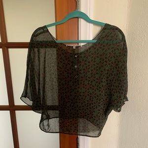 Sheer crop top